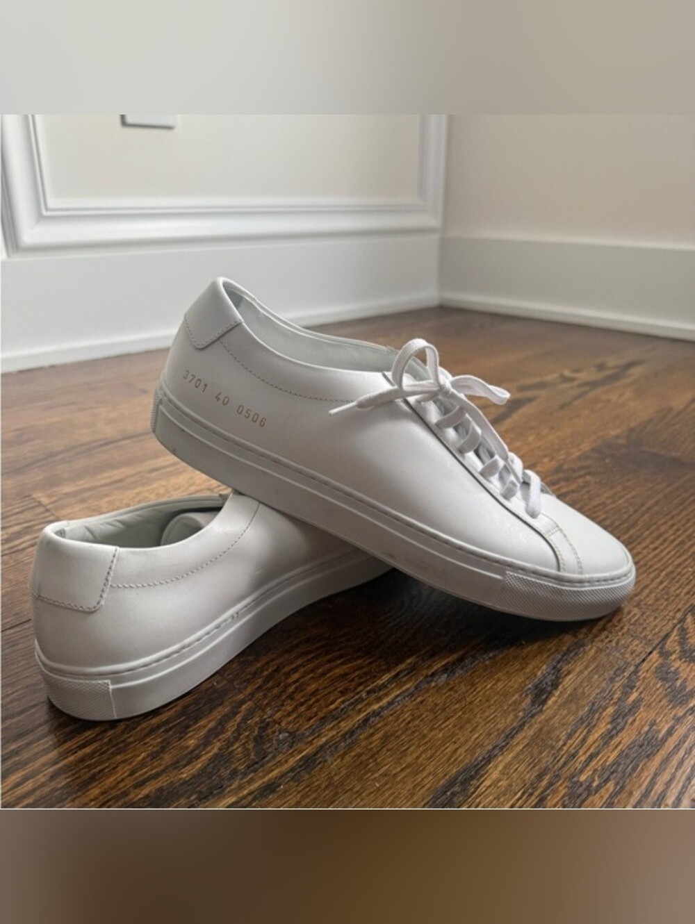 Common Projects Women's Original Achilles Leather Low-Top Sneakers - Picture 2 of 16